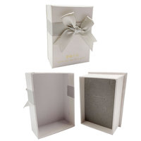 Boîte d'emballage de bijoux en carton de luxe personnalisée avec doublure en éponge en matériaux recyclés pour collier, bracelet, bague, boucles d'oreilles - Vente en gros