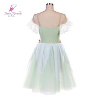 25174 vert clair groupe danse Ballet Tutu romantique Long Giselle Costume de danse pour Performance