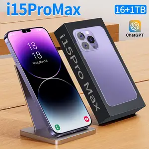 Original phone i15 Pro Max Smartphones 16GB+1TB i15 phone 10-Core 5G LET Global Version Cellphones mobile phones