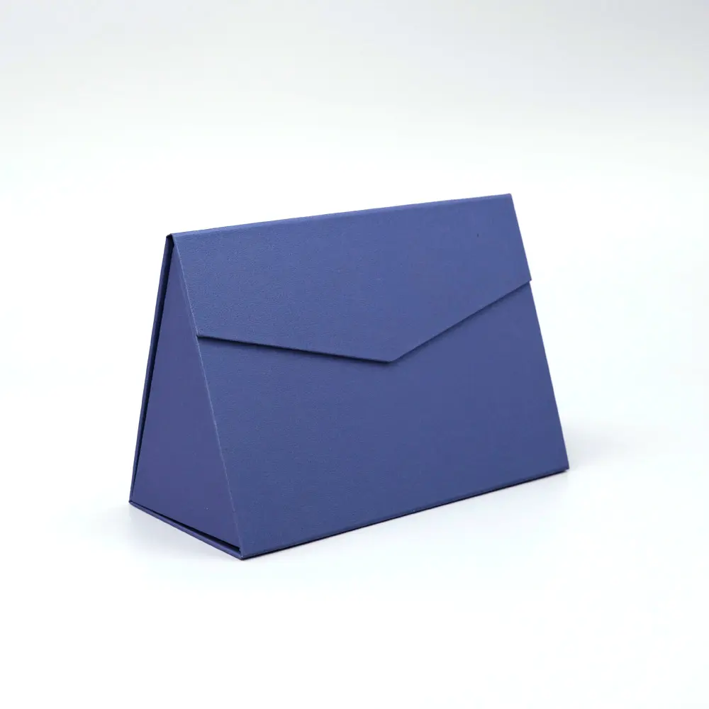 Sac à main triangle pliable personnalisé en forme de snapback emballage carton dur boîte d'emballage de collection cosmétique