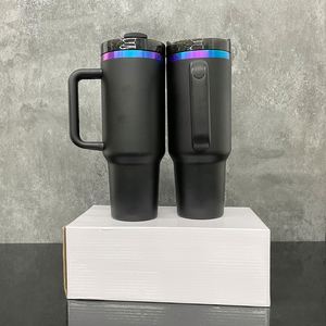 Powder Coated Blue Purple Chroma Plated Underneath H2.0 40oz Tumbler for Laser Engraving Vacuum Insulated - Product Image 2