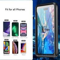 Coque universelle étanche à l'eau 5.8-6.9 pouces IP68 10m plongée sous-marine housses de téléphone étanches pour tous les téléphones