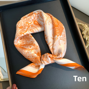 All'ingrosso personalizzato Versatile collo e UseSummer Vintage <span class=keywords><strong>bianco</strong></span> stampa animale fatto a mano 100% sciarpa di <span class=keywords><strong>seta</strong></span> per le donne - Product Image 2