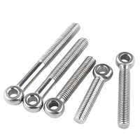 Boulon à œillet en acier inoxydable 304 finition naturelle DIN944, tête à joint lâche, boulon de levage à œillet pivotant