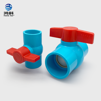 Vanne à boisseau sphérique en PVC bleu de haute qualité 1/2''-4'' pour l'irrigation et la construction, utilisée en Thaïlande, au Cambodge et en Birmanie