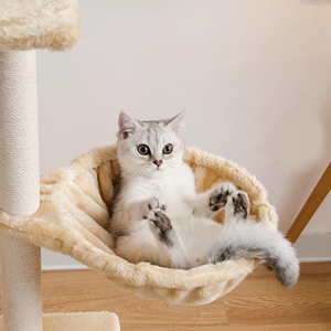 En gros, Grande Tour d'activités pour chat en bois de luxe moderne, style maison, avec cordes en sisal, Meuble pour animaux de compagnie - Product Image 5