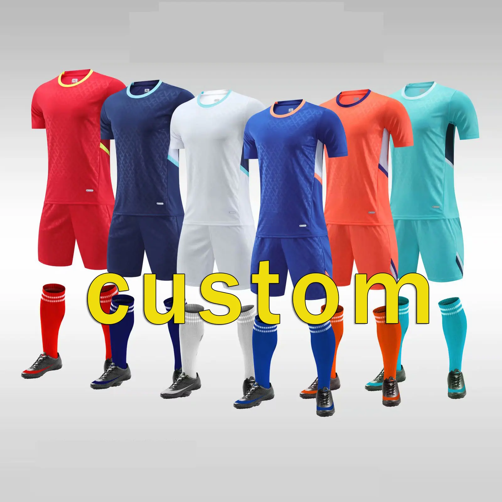 Profession Custom Quick Dry Breathable Football Soccer Jersey Wear Design Cheap High Quality Soccer Uniform Football Jersey