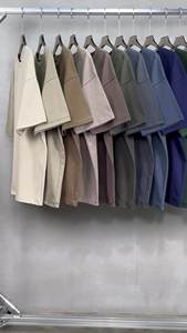 Camiseta de Verano AR006, Producto Nuevo, 385G, Peso Pesado, Color Sólido Popular, Camiseta Holgada de Manga Corta para Hombre - Product Image 4