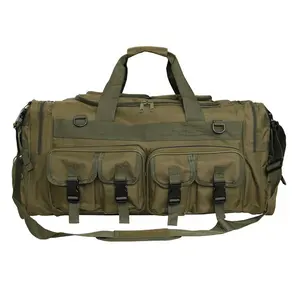 Bolsa táctica de nailon 1000D impermeable para exteriores, bolsa de viaje verde militar de gran capacidad