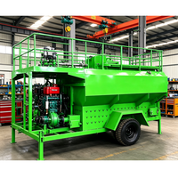 Hydroseeder 6000L avec canon de pulvérisation de 20 mètres pour l'ensemencement des autoroutes et la protection des talus