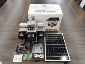 Camara De Seguridad dış aydınlatma 3 Pantalla 360 ° görüş hiçbir kör nokta üçlü Lens PTZ güneş sokak lambası kamera 4G CCTV - Product Image 6