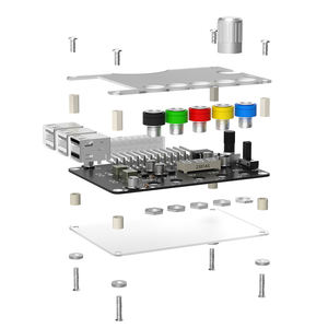 ATX 24Pin 6 Port USB 2.0 Power Supply Breakout Board Adapter Card Kenop Tegangan Dapat Disesuaikan Tampilan Digital Mendukung QC2.0 QC3.0 - Product Image 5