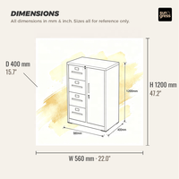 Armoire de classement en acier blanc avec 4 tiroirs et porte verrouillable pour le rangement multifonctionnel de documents et fournitures de bureau