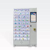Distributeur automatique intelligent de couches à 40 compartiments avec corps en métal pour articles de vente au détail
