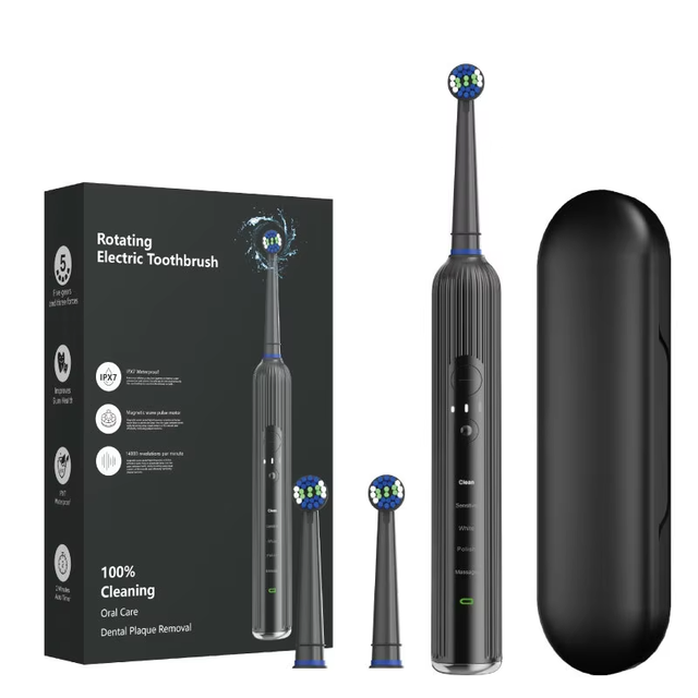 Smart Sonic Toothbrush with Magnetic Technology 5 Modes Timer Rechargeable for Home & Travel Use