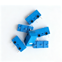 Micro-interrupteur de souris HUANO, bouton poussoir, coque bleue, matériau PVC rose, 20 millions de cycles de vie, applicable aux souris et aux claviers