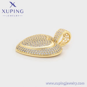 X000864280 gioielli <span class=keywords><strong>di</strong></span> moda all'ingrosso alla moda 14K placcato in oro glassato con grande ciondolo alla moda da Rapper - Product Image 5