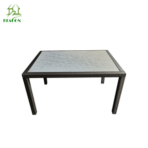Ensemble de salle à manger de mobilier de <span class=keywords><strong>jardin</strong></span> d'extérieur en aluminium pe rotin économique 4-6 <span class=keywords><strong>personnes</strong></span> ensemble de chaises de table à manger d'extérieur en osier - Product Image 6
