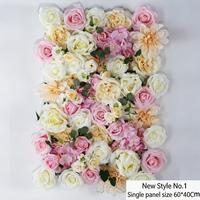Kit de panneaux muraux de fleurs artificielles vintage aux couleurs de baies, avec roses, pour décorations de scène de mariage, vitrines de centres commerciaux et présentoirs de magasins