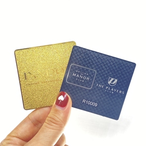 นามบัตรมืออาชีพ sublim OEM โลหะชุบทอง