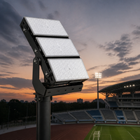 Projecteur LED extérieur étanche 900W 1200W robuste à maille, puces 5050 3030, blanc naturel, basse tension AC85-265V pour l'exploitation minière
