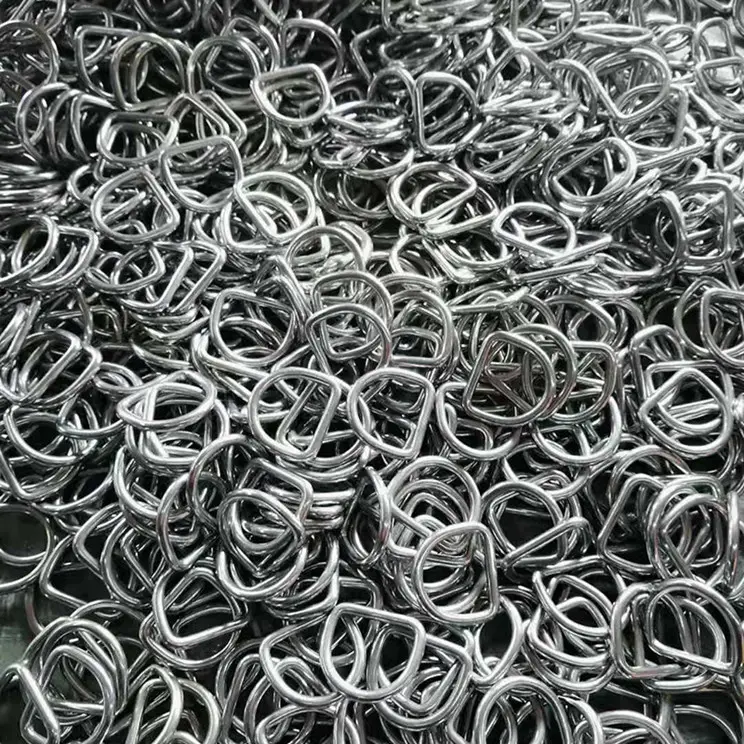 Fabrik edelstahl geschweißtes nahtloses Metall D-Ring-Beutel D-Ring Hund D-Ring