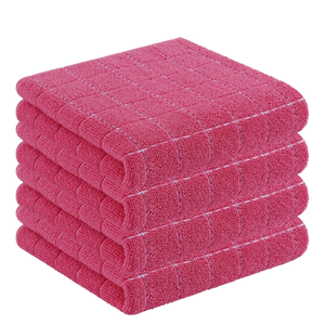 Manufacturer Wholesale Checkered Plaid Microfiber <b>Square</b> <b>Tablecloth</b> Napkins Woven Quick Dry Kitchen & Dining Use - Product Image 2