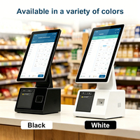 Tablette Mini Kiosque Windows 15,6 pouces, Kiosques de Paiement, Systèmes POS, Kiosque de Bureau en Libre-Service, Machine POS Tout-en-Un Android