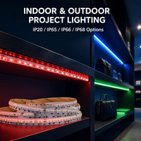 Bande lumineuse LED RGB haute densité 3838 SMD 240 LED/m 16W/m IP68 Wi-Fi/ Intérieur/Extérieur Certifiée CE RoHS ETL Garantie 3 ans