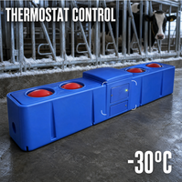 Abreuvoir chauffant automatique isolé 150L pour bétail avec thermostat pour fermes laitières en climat froid