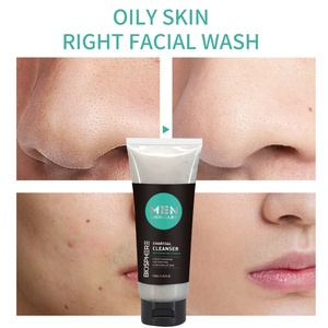 Gommage Visage Moussant au Charbon Actif Bio OEM, Nettoyant Hydratant Doux Anti-Acné pour Hommes - Product Image 4
