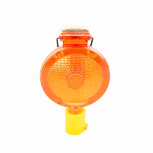 Vendita calda durevole in plastica rosso solare lampeggiante semafori a batteria in cantiere lavoro barriere di traffico LZL marca - Product Image 1