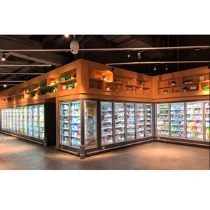 <span class=keywords><strong>Congelador</strong></span> <span class=keywords><strong>vertical</strong></span> de puerta de cristal ancha con control remoto para exhibición de helados en supermercados, <span class=keywords><strong>vitrina</strong></span> congeladora profunda para alimentos congelados - Product Image 4