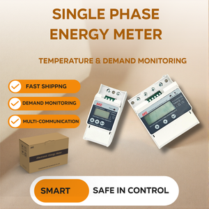 AKE 단상 선불식 DIN 레일 KWH 미터 WiFi RS485 LCD 디스플레이 CE 인증 에너지 모니터 클래스 0.5 정확도 80A - Product Image 1