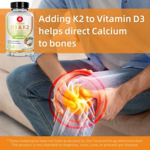 Fabrika OEM/ODM takviyeleri toptan D3 + K2 kapsül Immunity ve kalp sağlığı yetişkinler bağışıklık vitaminleri takviyeleri artırmak destekler - Product Image 5