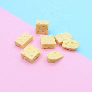 Cabujones Cuadrados de Resina de Alta Calidad para Manualidades, Miniaturas de Comida, Queso Suizo, para Joyería DIY y Slime - Product Image 2