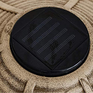 Décoration de jardin multifonctions, socle pour oiseau, mangeoire avec lumière solaire, pour hôtel - Product Image 2