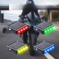 Feux stroboscopiques clignotants JPAD à capteur de lumière LED, rouge, jaune, bleu, vert, en alliage d'aluminium, anti-collision, pour moto
