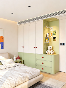 Petite Armoire De Rangement Pour Bébé En <span class=keywords><strong>Bois</strong></span> Avec Coins Arrondis Et Peinture Non Toxique Pour Chambre D'Enfant - Product Image 3