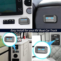 Support de téléphone double prise USB 3.1A 12-24V à montage en surface pour siège de voiture, chargeur USB pour camping-car, camion, caravane