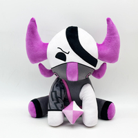 Peluche de bœuf à deux cornes, accessoire de jeu, poupée en peluche, peluche cassée