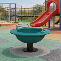 Chaise tournante de sécurité pour enfants avec structure en métal et alliage, grand siège pivotant pour les activités de maternelle, de terrain de jeux et de jardin