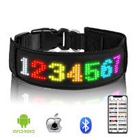 Programmable étanche LED Lumières Chien Animaux Colliers USB rechargeable Pet Chien Chat Sûr Lumineux Clignotant Collier Pet Fournitures