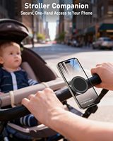 Accesorios para Teléfono, Soporte Magnético Doble para Teléfono, Compatible con Cintas de Correr, Peloton, Soporte para Teléfono con Correa de Estilo Deportivo