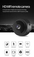 Sécurité à domicile Surveillance intérieure Mini caméra intelligente 1080P Vision nocturne caméra sans fil Mini caméra Wifi A9