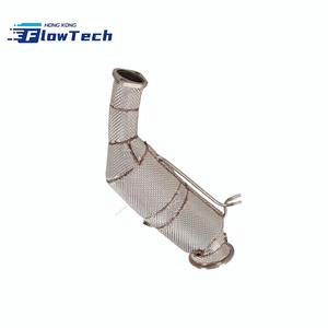 Tuyau de descente en acier inoxydable T304 à haut débit avec bouclier thermique pour Cadillac CT4 CT5 2.0T 2020-2025 - Product Image 1