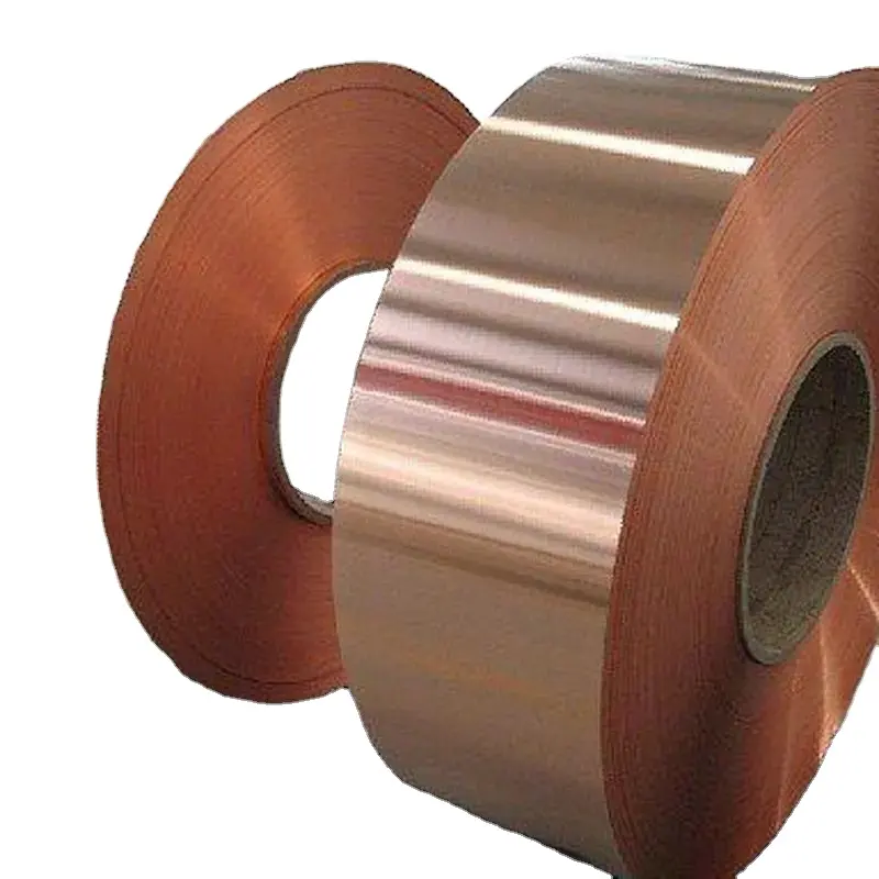 Feuille de cuivre électrolytique pour le blindage, alliage de feuille de cuivre au béryllium à haute conductivité C17200 C17500 C11000 bande de cuivre
