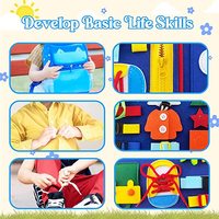 Cadeaux pour garçons et filles de 1, 2, 3 et 4 ans, jouets sensoriels pour tout-petits de 1 à 3 ans, jouet éducatif de voyage pour l'autisme, jouet Montessori Busy Board