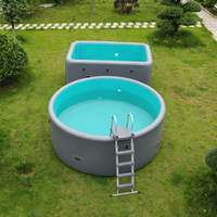 Piscine gonflable portable personnalisable pour jardin, piscine gonflable pliable pour adultes, idéale pour les fêtes en plein air et les jardins.