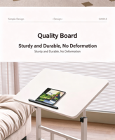 Bureau portable pour étudiants, table de chevet simple pour la maison, bureau empilable